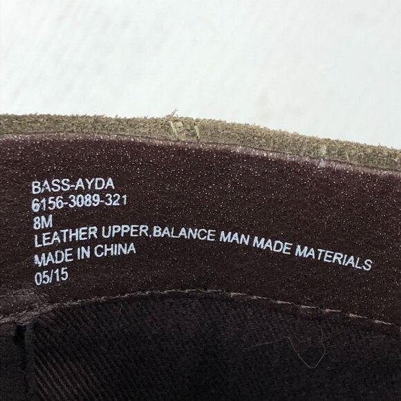 GH Bass & Co Women's Size 8M Ayda Brown Suede Side Zip High Heel Ankle Booties - Picture 12 of 12